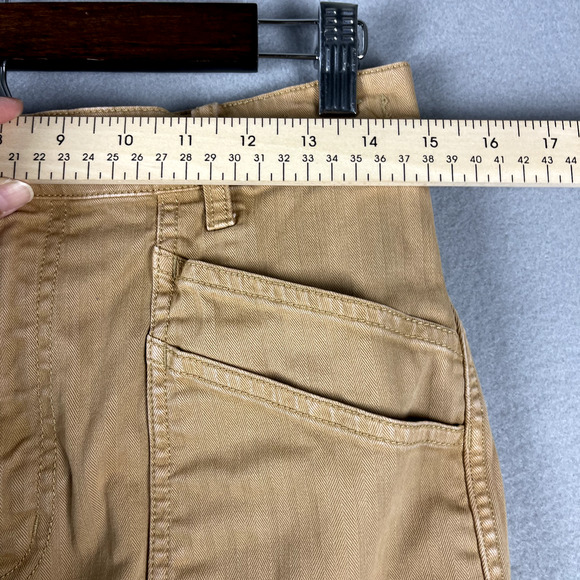 Madewell 90s Straight Cargo Pant Womens 29 Beige Garment Dyed High Waist FLAW - Picture 8 of 16